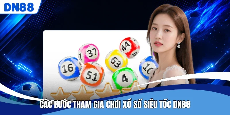 Các bước tham gia chơi xổ số siêu tốc DN88